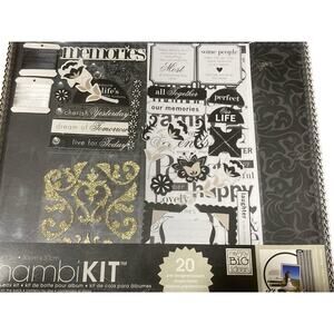 Me & My Big ideas WEDDING FAMILY Scrapbooking Kit Mambi NEW Black & White